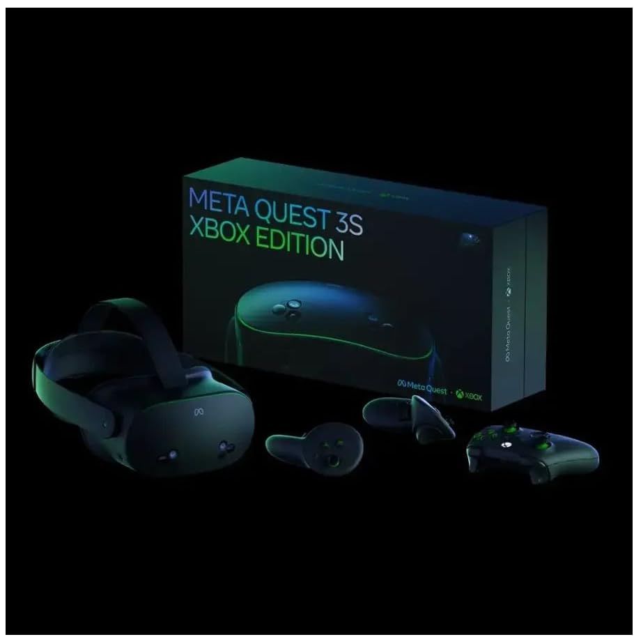 Meta Quest 3s Xbox Edition 128GB Online Game Services Handheld Console Game 3 Months of Xbox Game Pass Ultimate Included Limited-Edition Carbon Black