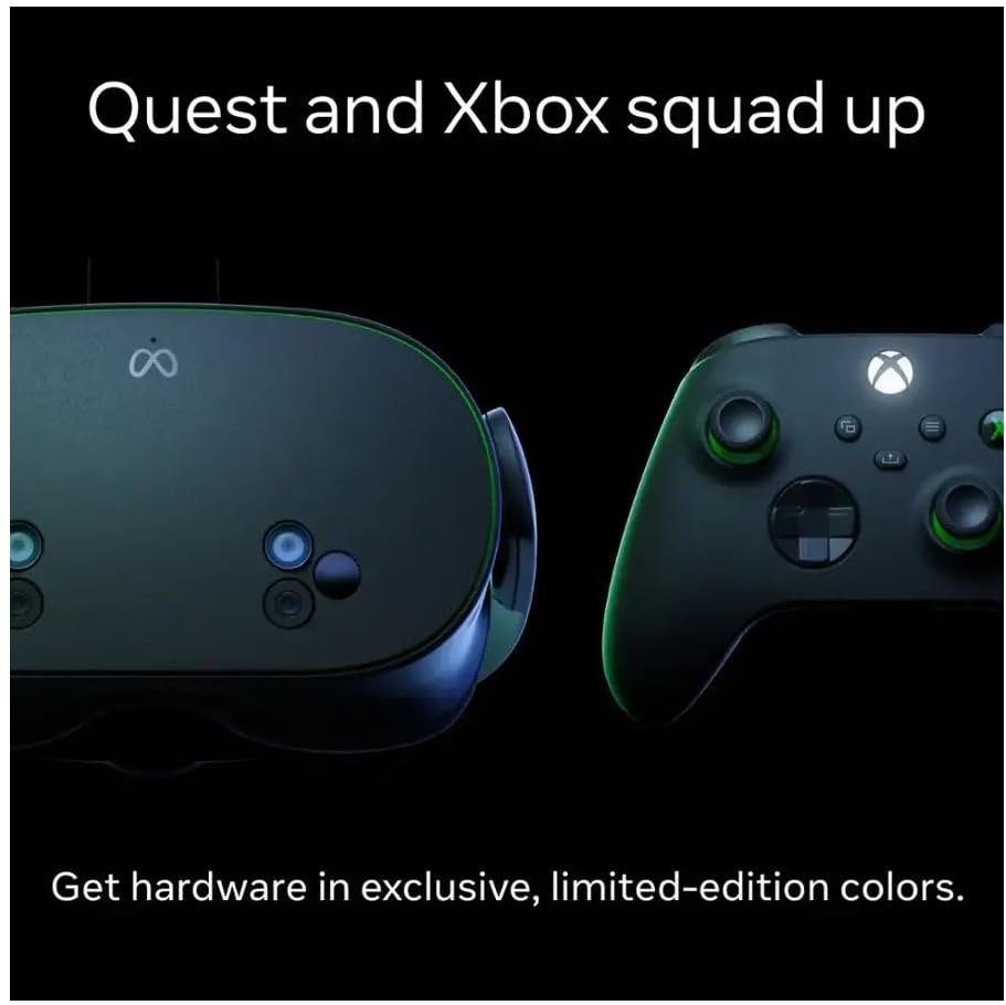 Meta Quest 3s Xbox Edition 128GB Online Game Services Handheld Console Game 3 Months of Xbox Game Pass Ultimate Included Limited-Edition Carbon Black