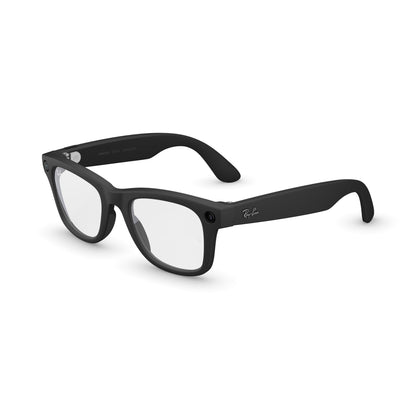 Ray-Ban Meta (Gen 1), Wayfarer, Matte Black | Smart AI Glasses for Men, Women. 12 MP Ultra-Wide Camera, Open-Ear Speakers for Audio, Video Recording and Bluetooth. Grey Lenses. Wearable Tech.