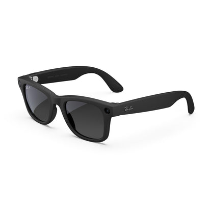 Ray-Ban Meta (Gen 2), Wayfarer, Matte Black | Smart AI Glasses for Men, Women — 2X Battery Life — 3K Ultra HD Resolution — 12 MP Ultra-Wide Camera, Audio, Video — Transitions® Grey Lenses