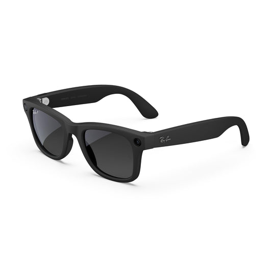 Ray-Ban Meta (Gen 2), Wayfarer, Matte Black | Smart AI Glasses for Men, Women — 2X Battery Life — 3K Ultra HD Resolution — 12 MP Ultra-Wide Camera, Audio, Video — Transitions® Grey Lenses