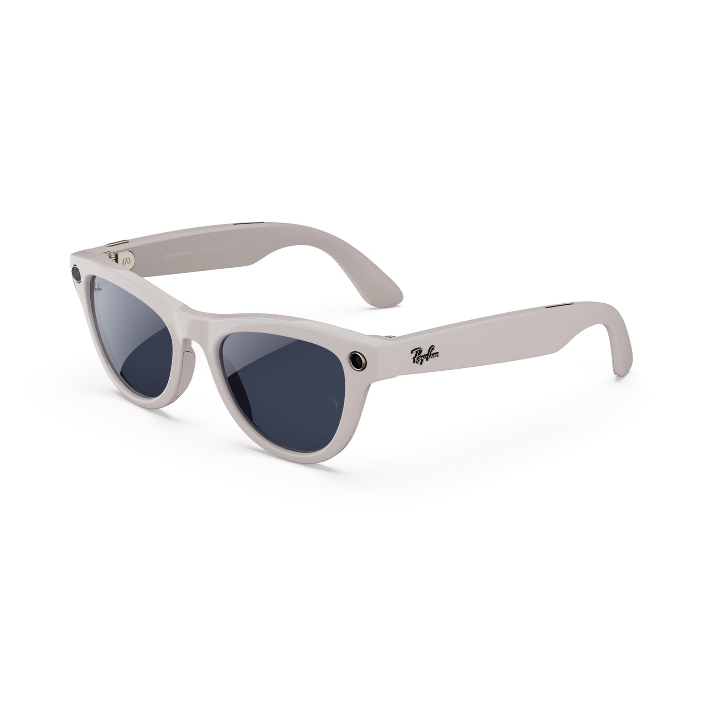 Ray-Ban Meta (Gen 1), Skyler, Shiny Black | Smart AI Glasses for Men, Women. 12 MP Camera, Open-Ear Speakers for Audio, Video Recording & Bluetooth. Transitions® Cerulean Blue Lenses.