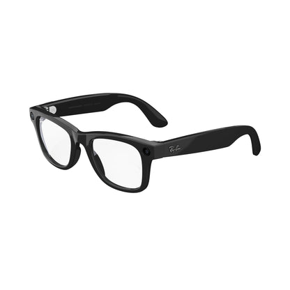 Ray-Ban Meta (Gen 1), Wayfarer, Matte Black | Smart AI Glasses for Men, Women. 12 MP Ultra-Wide Camera, Open-Ear Speakers for Audio, Video Recording and Bluetooth. Grey Lenses. Wearable Tech.