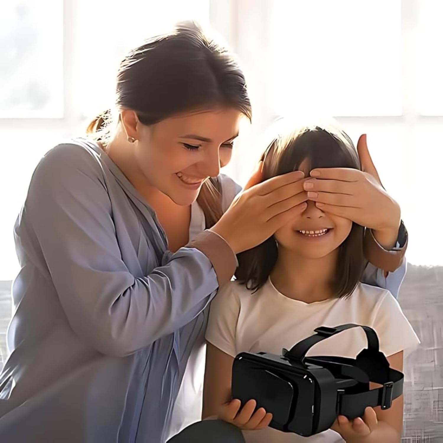 Drumstone (𝟏𝟓 𝐘𝐞𝐚𝐫𝐬 𝐖𝐚𝐫𝐫𝐚𝐧𝐭𝐲) Virtual Reality VR Headset with 3D Glasses & VR Controller – Immersive Gaming, Movies & TV Experience | Adjustable Lens, Universal Compatibility