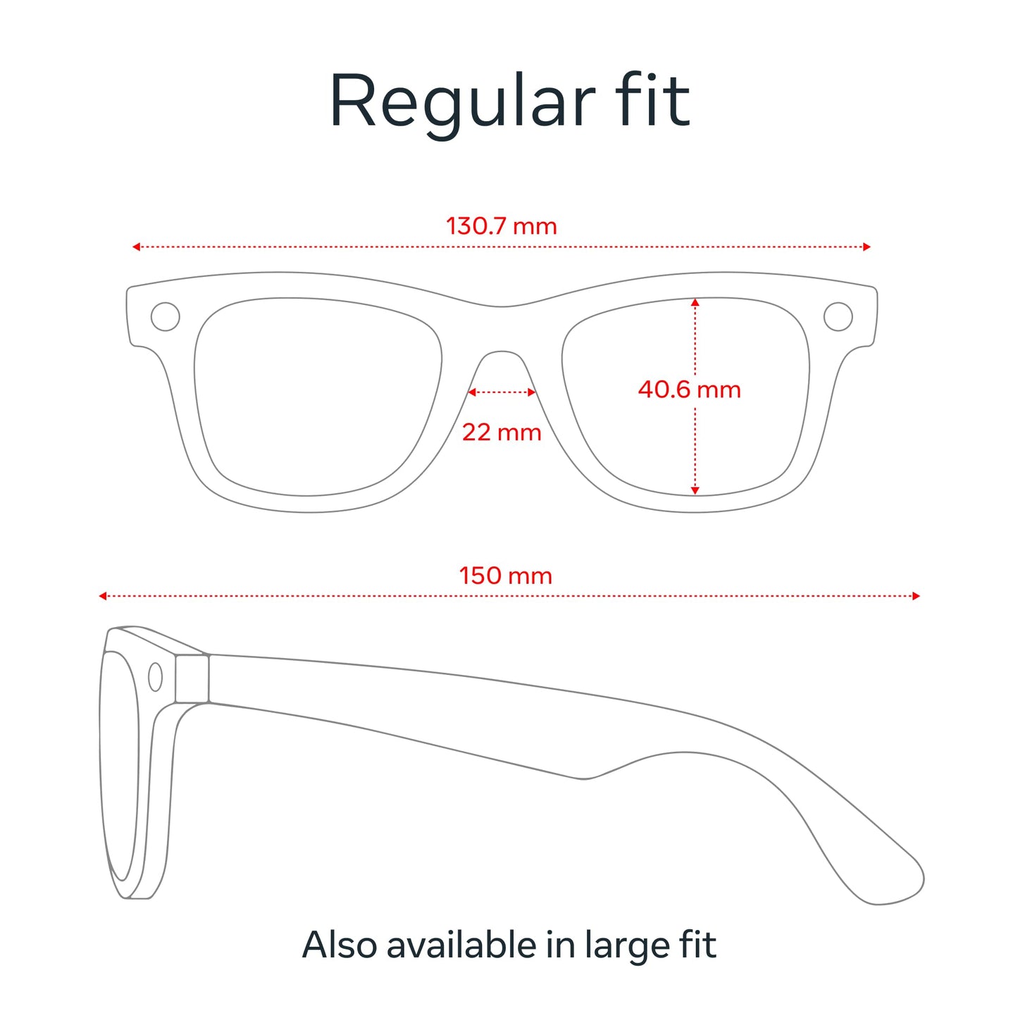 Ray-Ban Meta (Gen 1), Wayfarer, Matte Black | Smart AI Glasses for Men, Women. 12 MP Ultra-Wide Camera, Open-Ear Speakers for Audio, Video Recording and Bluetooth. Grey Lenses. Wearable Tech.