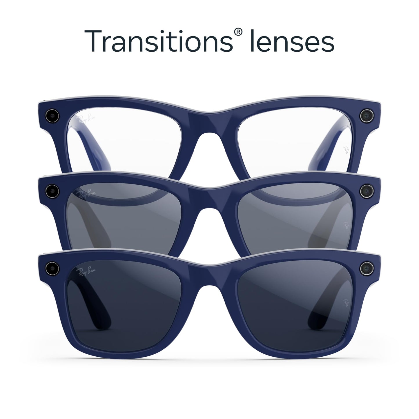 Ray-Ban Meta (Gen 2), Wayfarer, Matte Black | Smart AI Glasses for Men, Women — 2X Battery Life — 3K Ultra HD Resolution — 12 MP Ultra-Wide Camera, Audio, Video — Transitions® Grey Lenses