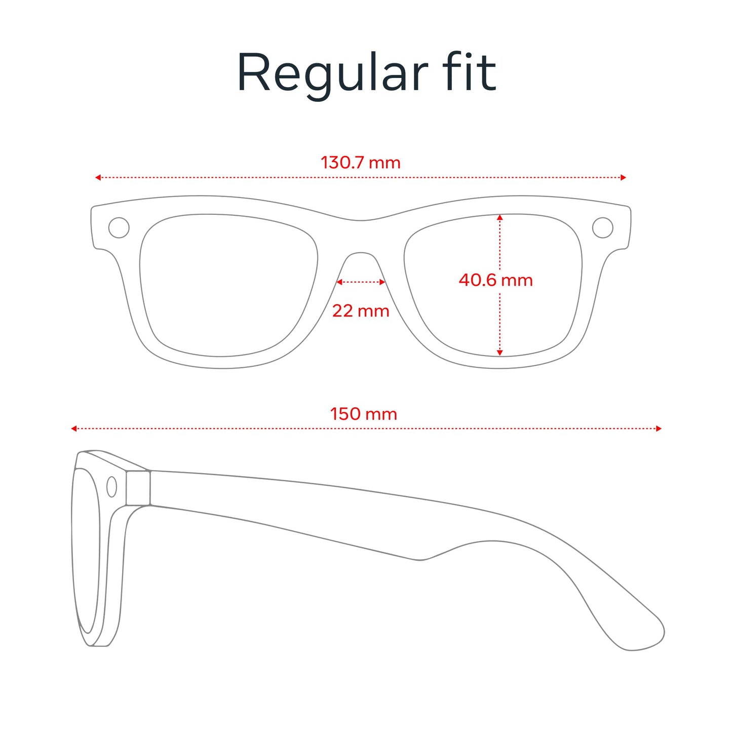 Ray-Ban Meta (Gen 1), Wayfarer, Matte Black | Smart AI Glasses for Men, Women. 12 MP Ultra-Wide Camera, Open-Ear Speakers for Audio, Video Recording and Bluetooth. Grey Lenses. Wearable Tech.