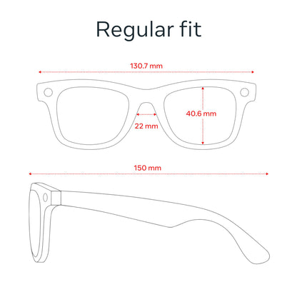 Ray-Ban Meta (Gen 1), Wayfarer, Matte Black | Smart AI Glasses for Men, Women. 12 MP Ultra-Wide Camera, Open-Ear Speakers for Audio, Video Recording and Bluetooth. Grey Lenses. Wearable Tech.