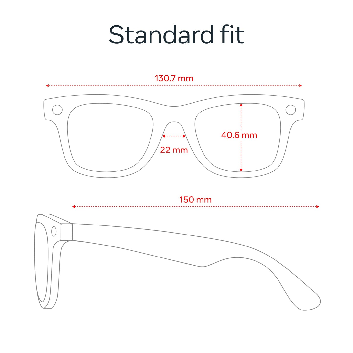 Ray-Ban Meta (Gen 1), Wayfarer, Matte Black | Smart AI Glasses for Men, Women. 12 MP Ultra-Wide Camera, Open-Ear Speakers for Audio, Video Recording and Bluetooth. Grey Lenses. Wearable Tech.