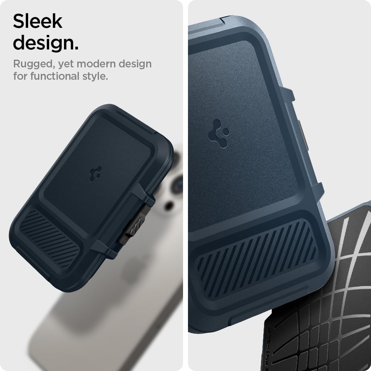Spigen Lock Fit (Magfit) Magnetic Card Holder up to 6 Cards, Unisex Hardshell Magsafe & Pixelsnap Wallet Case Compatible with iPhone 17/16/15/14/13/12 Models, Pixel 10 Series - Black