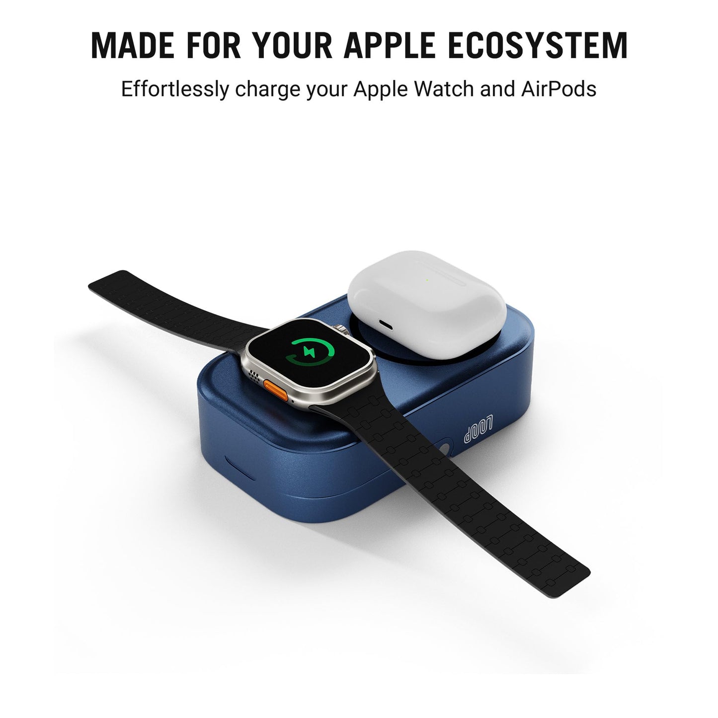 DailyObjects Loop Qi2-Certified 10000 mAh Fast Charging MagSafe-Compatible Wireless Aluminium Power Bank - Black Compatible with iPhone 16, 15,14,13,12 Series | Multi-Layer chipset for Protection