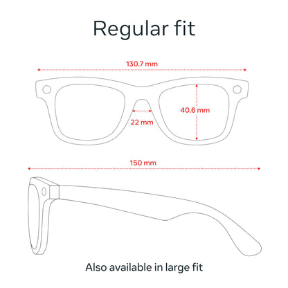Ray-Ban Meta (Gen 1), Wayfarer, Matte Black | Smart AI Glasses for Men, Women. 12 MP Ultra-Wide Camera, Open-Ear Speakers for Audio, Video Recording and Bluetooth. Grey Lenses. Wearable Tech.