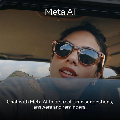 Ray-Ban Meta (Gen 1), Wayfarer, Matte Black | Smart AI Glasses for Men, Women. 12 MP Ultra-Wide Camera, Open-Ear Speakers for Audio, Video Recording and Bluetooth. Grey Lenses. Wearable Tech.
